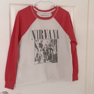 NIRVANA  two tone sweatshirt